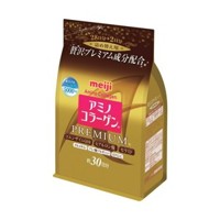 Meiji Premium Аминоколлаген Премиум c Гиалуроновой кислотой и Коэнзимом Q10 (мягкая упаковка) Курс 30 дней, 1000 мг