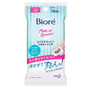 КAO Biore Глубоко очищающие салфетки для снятия макияжа с гиалуроновой кислотой 10 шт.