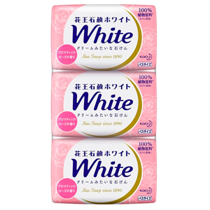 KAO White Увлажняющее крем-мыло для тела с ароматом розы 3 х 130 гр.