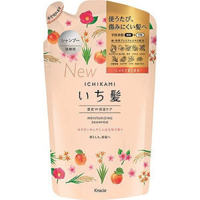 Kracie Ichikami Шампунь интенсивно увлажняющий для поврежденных волос с маслом абрикоса (мягкая упаковка), 340 мл.