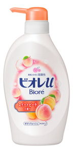KAO Biore Мягкое пенное мыло для всей семьи, аромат сладкого персика 480 мл.