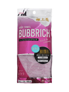 Aisen Bubbrich Массажная мочалка с высоким пенообразованием, средней жесткости, розовая, 28х100 см