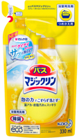 KAO Magiclean Bath Очищающая спрей-пенка для ванной комнаты с ароматом лимона (сменная упаковка), 330 мл.