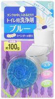 Okazaki Очищающая и дезодорирующая таблетка для бачка унитаза, окрашивающая воду в голубой цвет с ароматом лаванды, 100 гр.