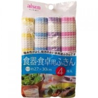 Aisen Тряпочки для посуды и кухни (хлопок 100%) 27x30 см, 4 шт.