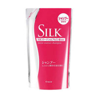 Kracie Silk Увлажняющий шампунь с протеинами шелка и природным коллагеном (сменная упаковка) 350 мл.
