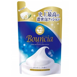 Cow Bouncia Milky Увлажняющее мыло для тела со сливками и коллагеном, с нежным ароматом свежести (сменная упаковка) 400 мл.