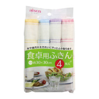 Aisen Тряпочки универсальные для посуды и кухни (хлопок 30%, вискоза 70%), 30х30 см, 4 шт.