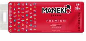 Maneki Red Туалетная бумага трехслойная  без аромата, 10 рулонов