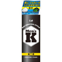 KAI Men’s K Shaving Style Пена для бритья от порезов с протеинами шёлка и Алоэ, 220 гр.