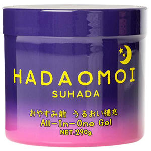 Akari Hadaomoi Suhada Ночной увлажняющий и питательный гель для лица и тела, с концентратом стволовых клеток, 290 гр.