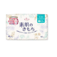 Daio Paper Japan Тонкие гигиенические прокладки, особомягкие, с усиленным впитывающим слоем, с крылышками (Нормал++), 25 см, 18 шт.