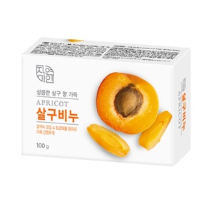 Mukunghwa Rich Apricot Soap Восстанавливающее косметическое мыло с маслом абрикоса 100 гр.