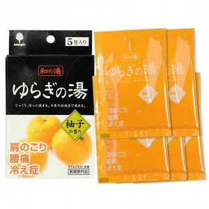 Kokubo Bath Salt Соль для принятия ванны с ароматом японского цитруса юдзу 5 шт./25 гр.