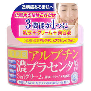 Cosmetex Roland Крем для лица 3 в 1 улучшающий цвет кожи с арбутином и экстрактом плаценты, 180 гр.
