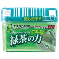 KOKUBO Бытовой дезодорант-поглотитель неприятных запахов под раковину с экстрактом зелёного чая 150 гр.