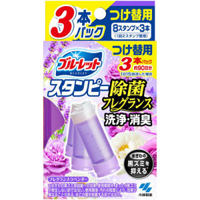 Kobayashi Bluelet Дезодорирующий очиститель-цветок для туалетов, с ароматом лаванды (запасной блок) 28 гр. х 3 шт.