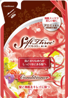Mitsuei Soft Three Увлажняющий мягкий кондиционер с растительными экстрактами и маслами (мягкая упаковка) 400 мл.