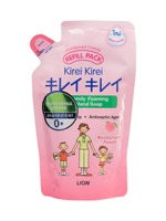 Lion Kirei Kirei Мыло-пена для рук Розовый персик (мягкая упаковка) 200 мл.