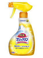KAO Magiclean Bath Очищающая спрей-пенка для ванной комнаты с противогрибковым и дезинфицирующим эффектом, с ароматом лимона 380 мл.