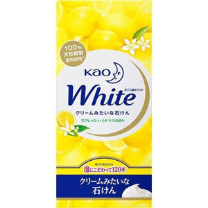 KAO White Увлажняющее крем-мыло для тела с ароматом цитрусовых 6 шт. х 85 гр.
