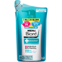 Kao Mens Biore Увлажняющий и дезодорирующий гель для душа с антибактериальным действием с ароматом мыла (сменная упаковка), 380 мл.
