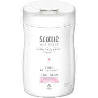Scottie Салфетки-полотенца для рук, влажные, очищающие, спиртовые, без запаха, 70 листов, размер 140 х 200 мм, 250 мл.