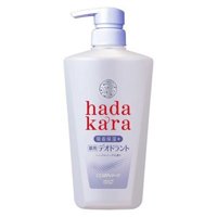 LION Hadakara Увлажняющее жидкое мыло для тела с прохладным травяным ароматом дезодорирующее, для всех типов кожи, 500 мл.