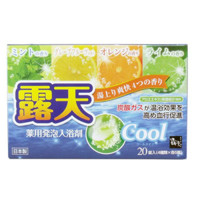 Fuso Kagaku Cool Соль для ванны на основе углекислого газа с охлаждающим эффектом и ароматом мяты, грейпфрута, апельсина и лайма таблетки, 20таб. х 40 гр.