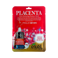 Ekel Essence Mask Placenta Тканевая маска для лица ультраувлажняющая с экстрактом Плаценты, для всех типов кожи, 25 гр.