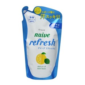 KRACIE Naive Мыло жидкое для тела с ароматом цитрусовых (мягкая упаковка) 380 мл.