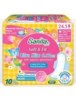 SANITA Soft&Fit Ultra Slim Ультратонкие гигиенические прокладки 24.5 см, 10 шт./уп.