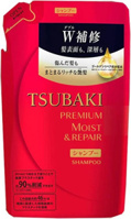 Shiseido Tsubaki Premium Moist Увлажняющий шампунь для волос с маслом камелии (мягкая упаковка) 330 мл.