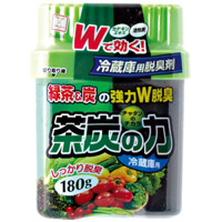 KOKUBO Двойной дезодорант-поглотитель неприятных запахов для холодильника, с углём и экстрактом зелёного чая (овощная камера), 180 гр.