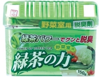 KOKUBO Дезодорант-поглотитель неприятных запахов для холодильника с экстрактом зелёного чая (овощная камера) 150 гр.