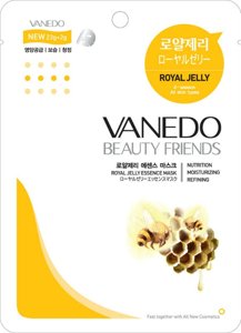 Vanedo Омолаживающая маска для лица с эссенцией маточного молочка пчел 25 гр.
