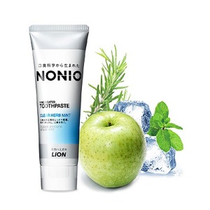 Lion Nonio Профилактическая зубная паста для удаления неприятного запаха, отбеливания, очищения и предотвращения появления и развития кариеса с ароматом трав и мяты 130 гр.
