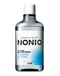 Lion Nonio Ополаскиватель для полости рта лечебно-профилактический антибактериальный бесспиртовой аромат трав и мяты 600 мл.