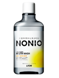 Lion Nonio Ополаскиватель для полости рта лечебно-профилактический антибактериальный бесспиртовой легкий аромат трав и мяты 600 мл.