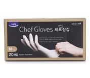 Clean Wrap Перчатки для приготовления пищи тонкие неопудренные белые 10 пар (размер M), арт. 046905